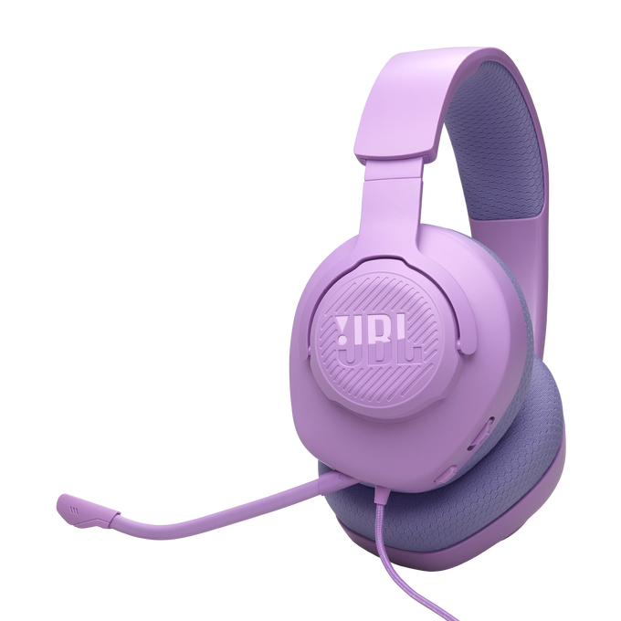 JBL Quantum 100M2 - Purple - Wired over-ear gaming headset with detachable mic and mute option - Hero image number null